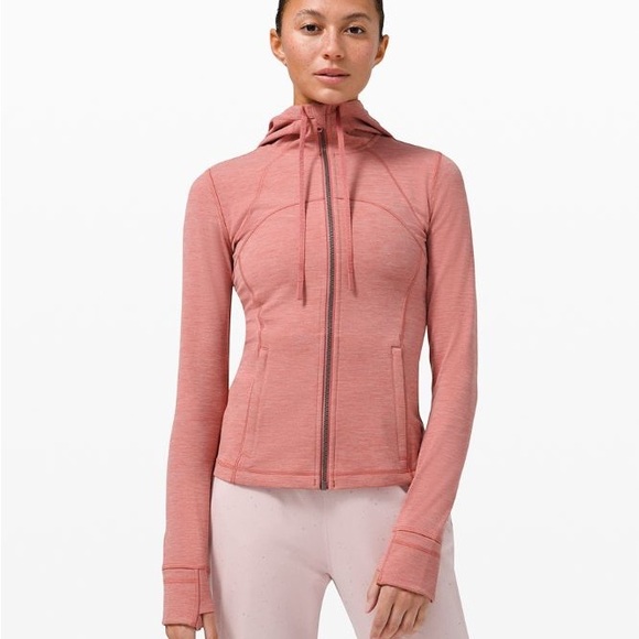 Lululemon Athletica - Heathered Brier Rose Define Hooded Jacket Nulu - Picture 1 of 15